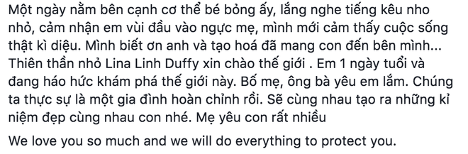 Khoe ảnh bên con gái một ngày tuổi, Lan Phương thấy cuộc sống thật kì diệu - Ảnh 1.