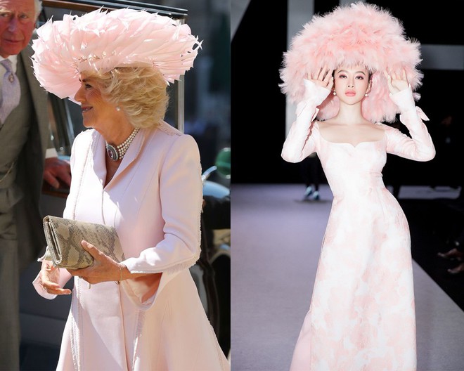 Mặc nguyên một cây hồng với mũ lông, nhìn nữ công tước này mà nghĩ ngay đến cô nàng lắm chiêu Angela Phương Trinh - Ảnh 7.