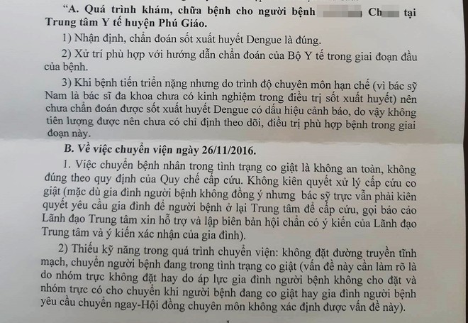 Bộ Y tế kết luận vụ bé trai 13 tuổi tử vong sau điều trị sốt xuất huyết cùng lời kêu oan 2 năm trời của người cha - Ảnh 2.