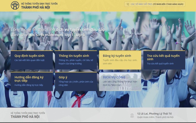 Hướng dẫn bố mẹ đăng ký tuyển sinh trực tuyến vào lớp 1 năm học 2018 - 2019 trên địa bàn Hà Nội - Ảnh 2.