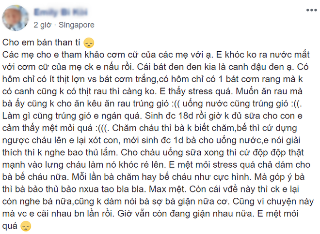 Nhìn vào bữa cơm ở cữ mẹ chồng chuẩn bị cho mình, nàng dâu khóc không ra nước mắt - Ảnh 1.