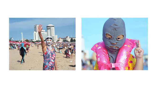 Ninja biển khơi - kiểu thời trang phá ngang thời tiết của chị em khi đi biển mùa hè khiến ai cũng phải phì cười - Ảnh 10.