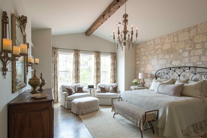 17 kiểu phòng ngủ với tường đá và gạch thô đáp ứng mọi sở thích của người chuộng phong cách này - Ảnh 14.