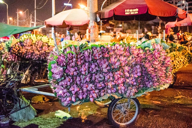 Hà Nội: Những ngày đầu tháng 6, chợ hoa Quảng Bá có thêm hương sắc của cả ngàn bông sen - Ảnh 2.