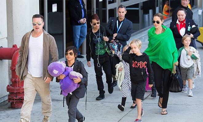 Sau thời gian dài xa cách, Brad Pitt đón Ngày của cha trọn vẹn bên các con  - Ảnh 1.