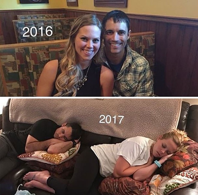 Nhìn những hình ảnh trước và sau khi có con mới thấy làm cha mẹ sẽ thay đổi các thanh niên đến mức nào - Ảnh 18.