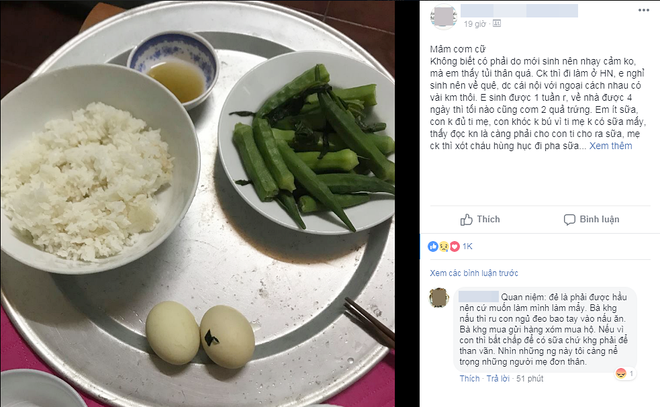 Gửi 5 triệu nhờ mẹ chồng mua đồ ăn giúp, dâu trẻ ở cữ vẫn cay đắng với liên khúc combo 2 trứng 1 rau mỗi ngày - Ảnh 1.