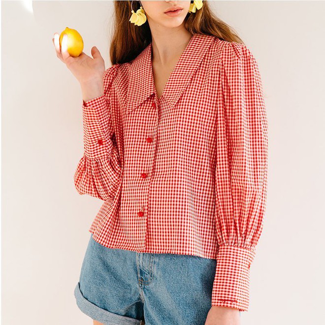 Chiếc áo họa tiết gingham này có gì hay mà lại đốn tim loạt sao nữ Hàn và luôn trong tình trạng cháy hàng - Ảnh 6.