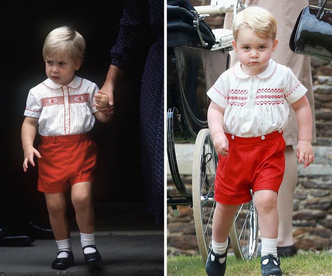 Những khoảnh khắc giống nhau như 2 giọt nước giữa Hoàng tử George và bố William - Ảnh 6.