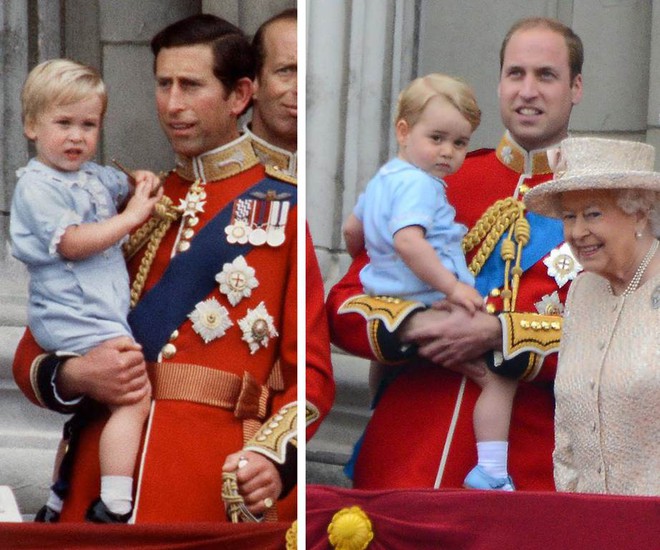 Những khoảnh khắc giống nhau như 2 giọt nước giữa Hoàng tử George và bố William - Ảnh 7.