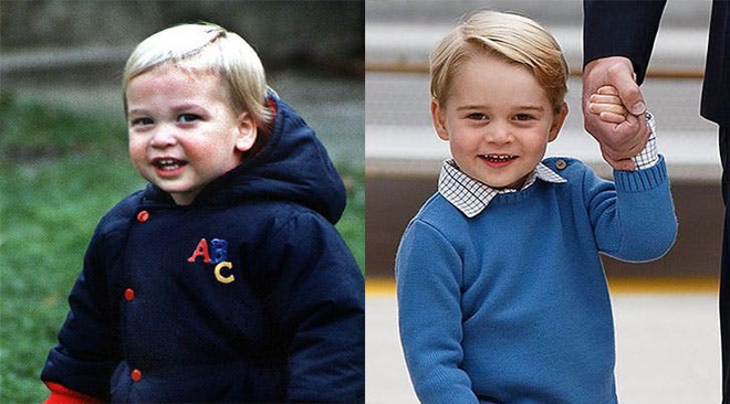 Những khoảnh khắc giống nhau như 2 giọt nước giữa Hoàng tử George và bố William - Ảnh 10.