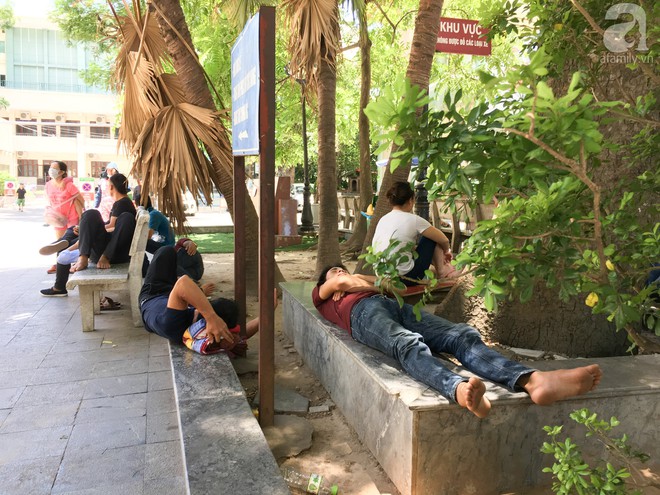 Người nhà bệnh nhân nghỉ trưa cực hơn ngàn lần dưới cái nóng hơn 40 độ C - Ảnh 5. Người nhà bệnh nhân nghỉ trưa cực hơn ngàn lần dưới cái nóng hơn 40 độ C - Ảnh 5.