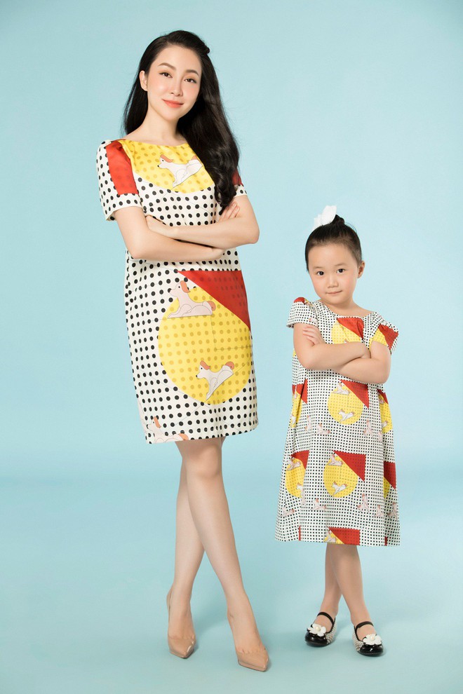 Con gái Luna xinh đẹp hơn cả mẹ Linh Nga khi cùng diện đầm đôi giống nhau - Ảnh 6.
