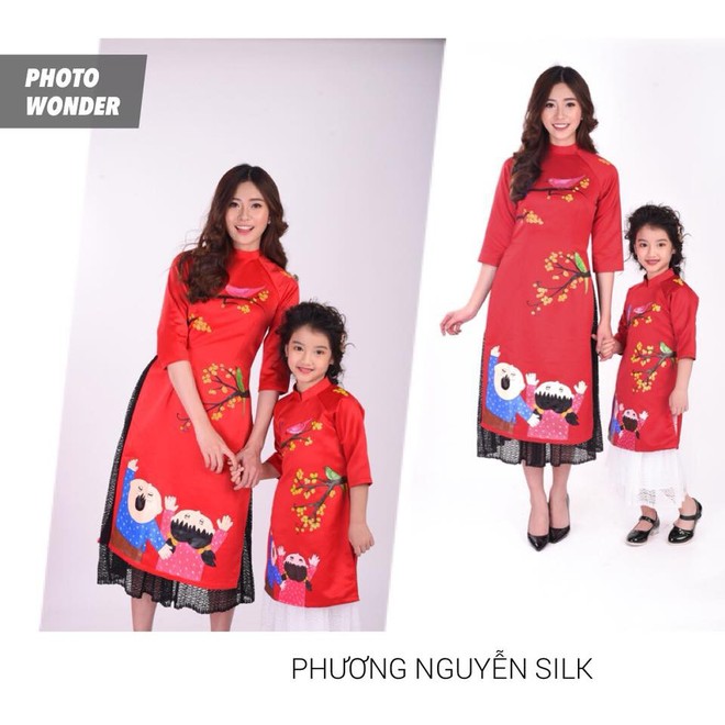Không chỉ mỗi người lớn, nhiều hãng thiết kế Việt cũng giới thiệu tặng khá nhiều mẫu áo dài cách tân để các bé diện thật xinh xắn trong Tết này - Ảnh 24.