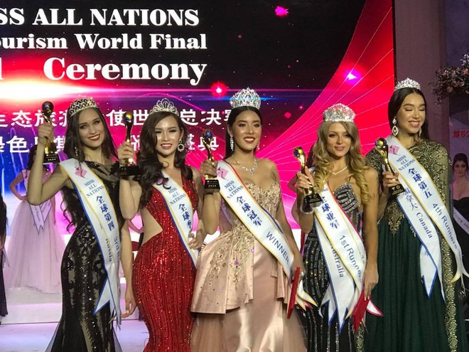 Thí sinh trượt Hoa hậu Hoàn vũ Việt Nam 2017 đăng quang Á hậu 2 Hoa hậu các quốc gia tại Trung Quốc - Ảnh 1.