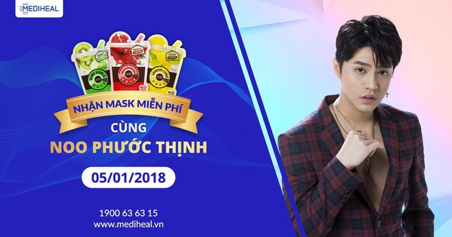 Gặp gỡ Noo Phước Thịnh nhận qu&agrave; Mediheal - Ảnh 1.