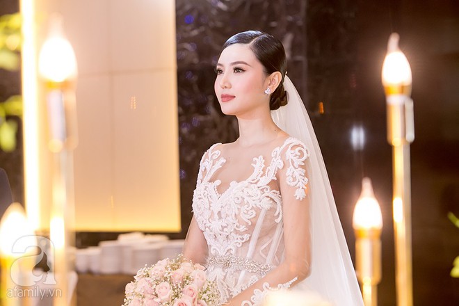 Hoa hậu Ngọc Duyên lộng lẫy trong đám cưới với chồng đại gia tại Hà Nội - Ảnh 11.