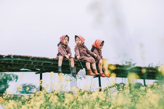 Bộ ba bạn thân Mầm - Mũm - Mon xuất hiện siêu yêu trong bộ ảnh chụp trên cánh đồng hoa cải - Ảnh 11.
