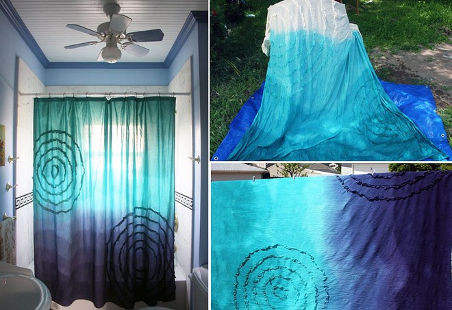6 ý tưởng tự tay thiết kế rèm nhà tắm đáng để học tập - Ảnh 2.