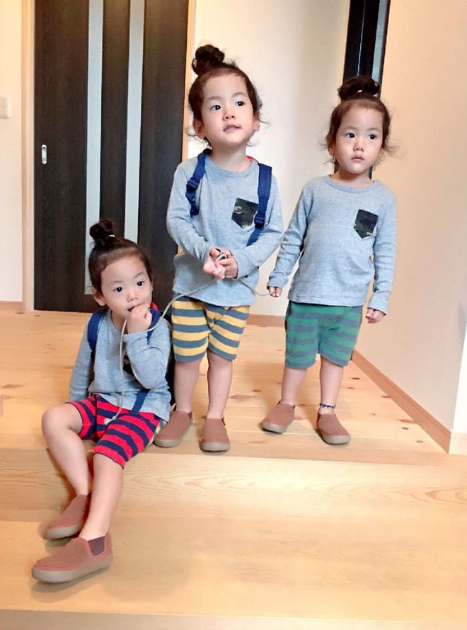 Mẹ Nhật hot rần rần khi khoe ảnh gia đình với 1 cặp sinh đôi, 1 cặp sinh ba, đi đâu cũng “ton sur ton” - Ảnh 22.