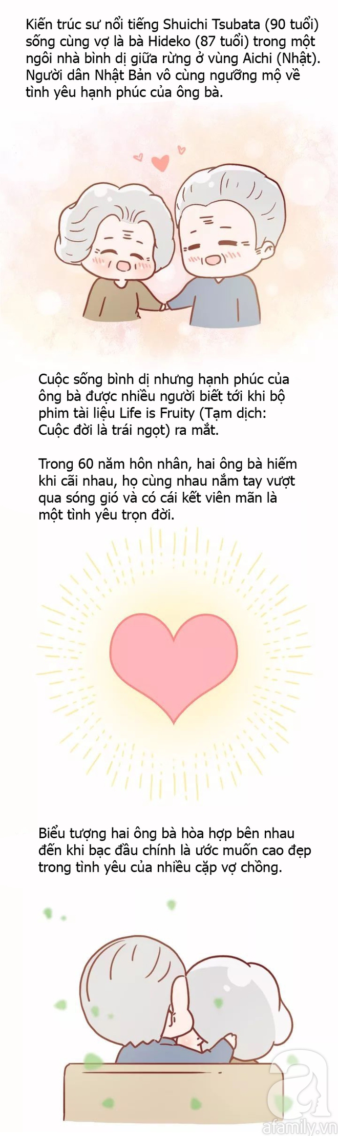 Giật mình với bí quyết đơn giản như ăn kẹo của cặp vợ chồng U90 để hạnh phúc tự chạy tới mà không phải đi tìm - Ảnh 1.