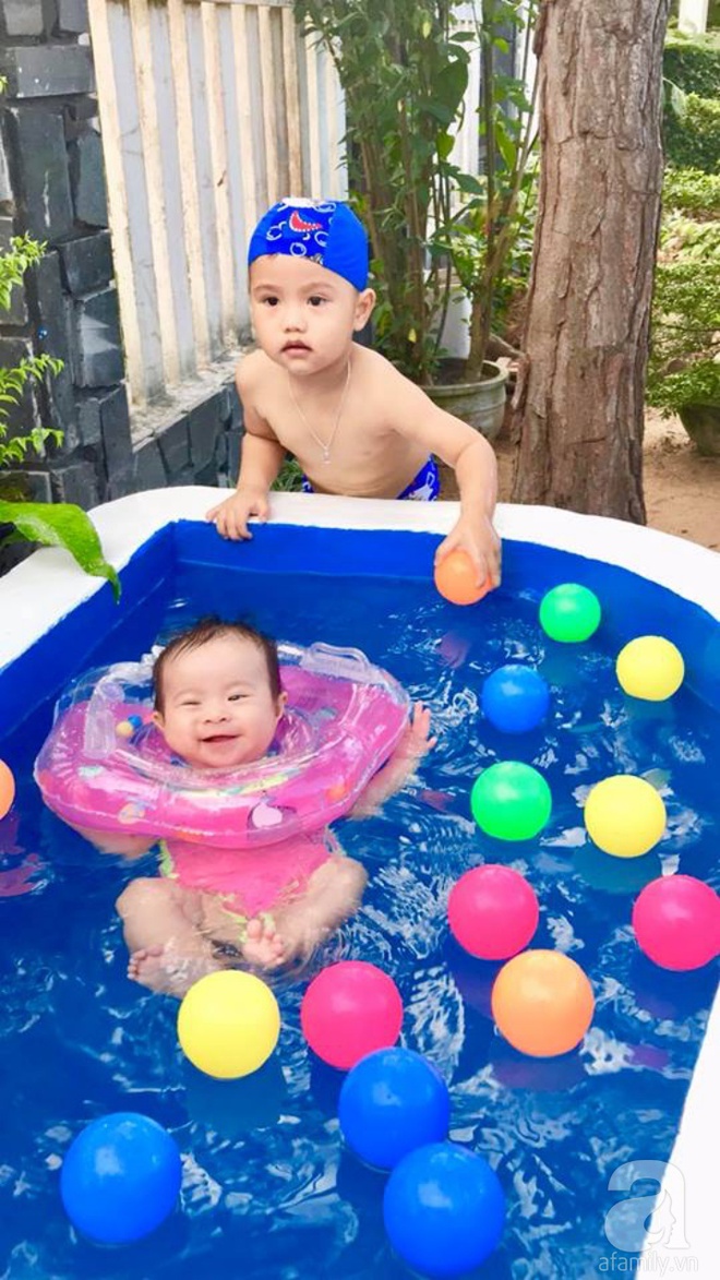 Chỉ với 1 triệu đồng, ông bố trẻ ở Phú Yên tự tay xây bể bơi chỉ trong nháy mắt cho hai con hút nghìn hàng trăm nghìn like của cư dân mạng - Ảnh 5.