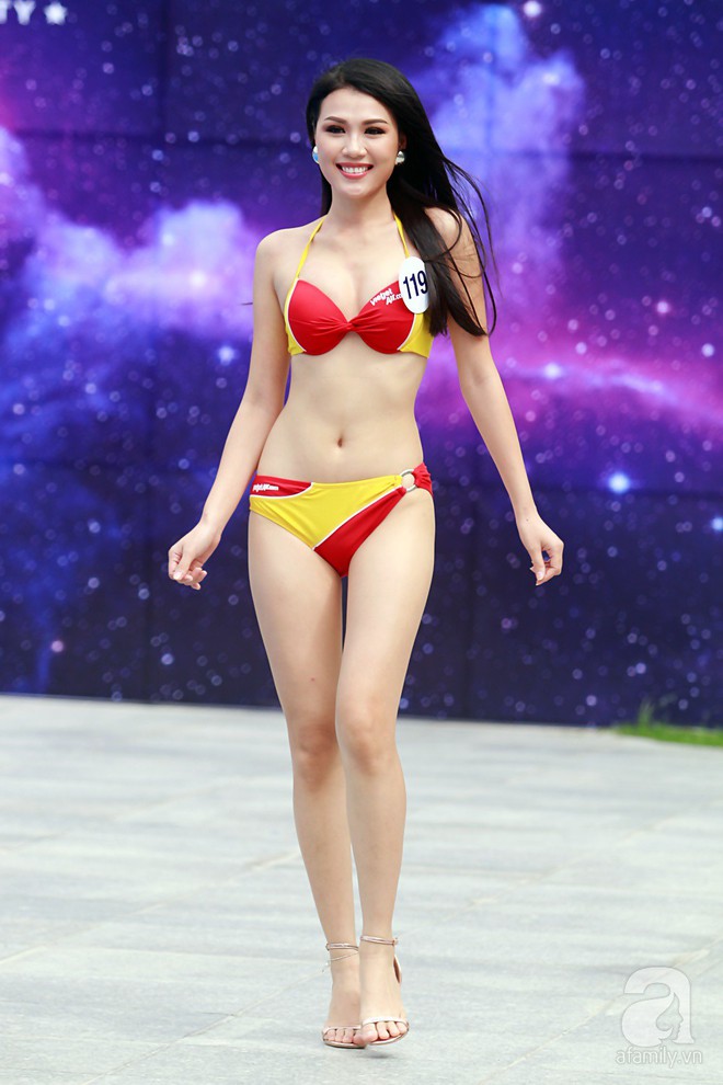 Diện bikini, dàn thí sinh Hoa hậu Hoàn vũ lộ đùi to, bụng mỡ khác xa ảnh photoshop - Ảnh 11.