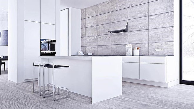 Thiết kế nội thất màu trắng và xám trong phong cách tối giản hiện đại - Ảnh 5.