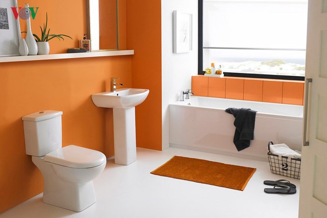 Không gian sống hiện đại với nội thất màu cam - Ảnh 8.