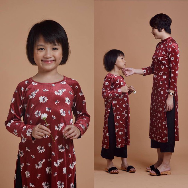 Không chỉ mỗi người lớn, nhiều hãng thiết kế Việt cũng giới thiệu tặng khá nhiều mẫu áo dài cách tân để các bé diện thật xinh xắn trong Tết này - Ảnh 20.