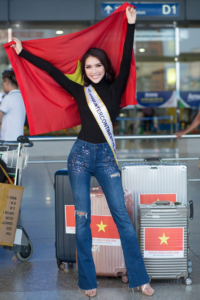 Á quân The Face - Tường Linh chính thức lên đường thi Hoa hậu Liên lục địa  - Ảnh 1.