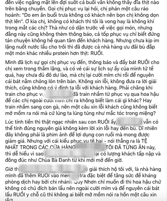 Đi ăn nhà hàng nổi tiếng, thực khách hết hồn khi được 