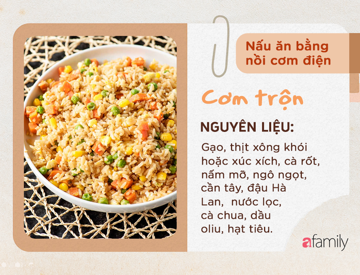 Nấu được đủ các món từ thịt, canh cho đến chè, bánh ngọt... nồi cơm điện chính là 