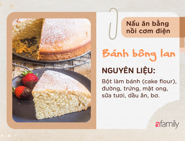 Nấu được đủ các món từ thịt, canh cho đến chè, bánh ngọt... nồi cơm điện chính là 