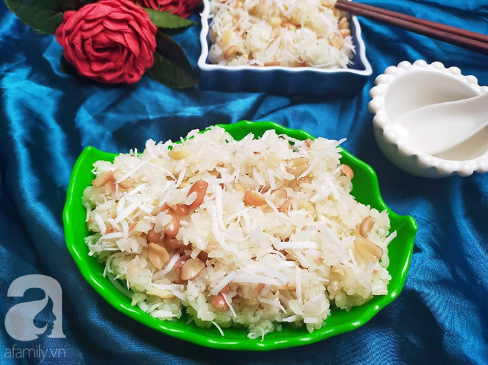 Mách các mẹ cách nấu xôi lạc dừa dẻo thơm thật dễ dàng cho cả nhà ăn sáng khỏi ra ngoài - Ảnh 5.