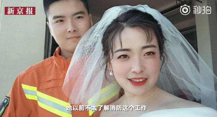 Đang chụp ảnh cưới, chú rể nghe tiếng động rồi quay lưng chạy đi, cô dâu dù biết lý do nhưng vẫn không khỏi ngỡ ngàng - Ảnh 4.