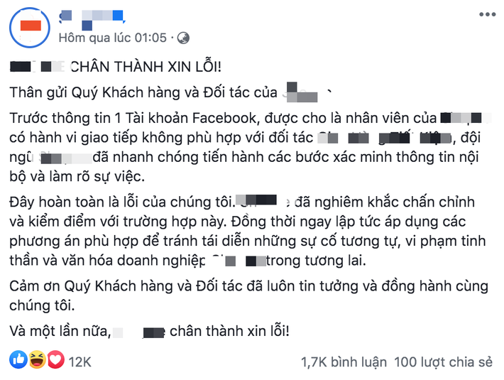 Biến căng: Nhân viên một trang thương mại điện tử tỏ thái độ 