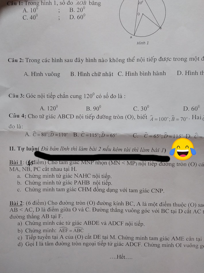 Nhìn vào đề kiểm tra toán, cả lớp cười rần rần trước màn 