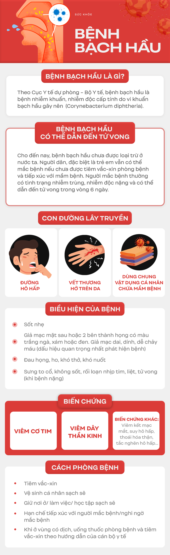 Liên tiếp xuất hiện các ổ bệnh bạch hầu tại Việt Nam: Đây là lý do bạch hầu có thể lây mạnh và vô cùng nguy hiểm cho tính mạng người bệnh - Ảnh 4.