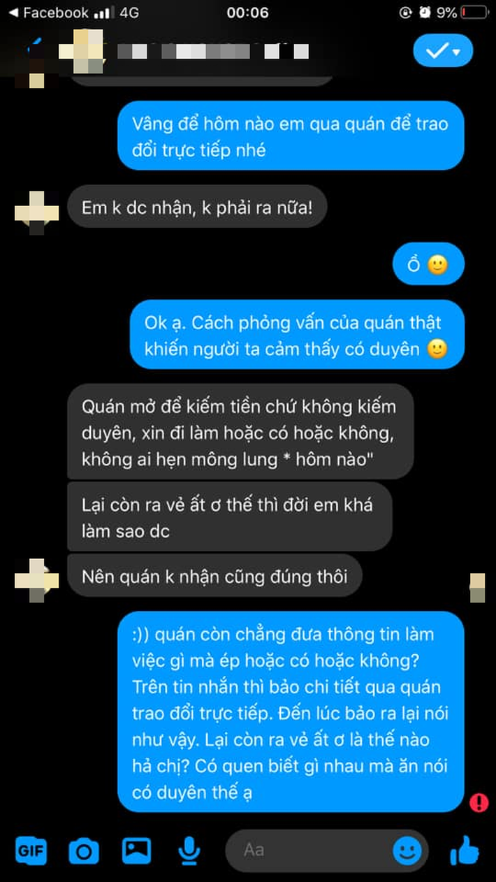 Cô nàng đi xin việc kèm câu 