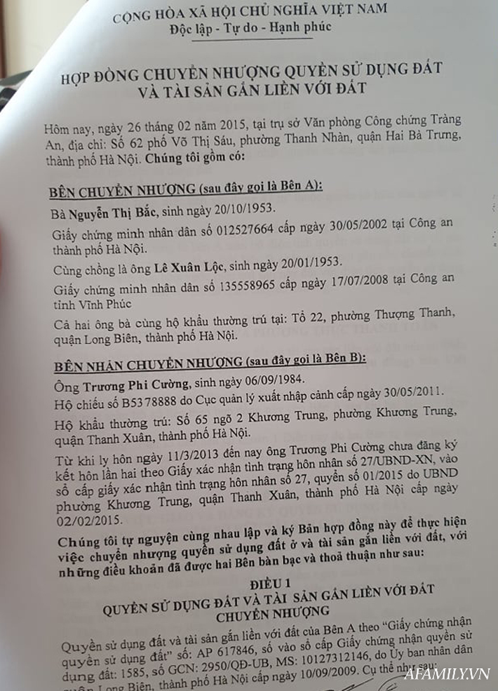 Không hiều vì lý do gì các hộ gia đình tin tưởng vào bản hợp đồng này