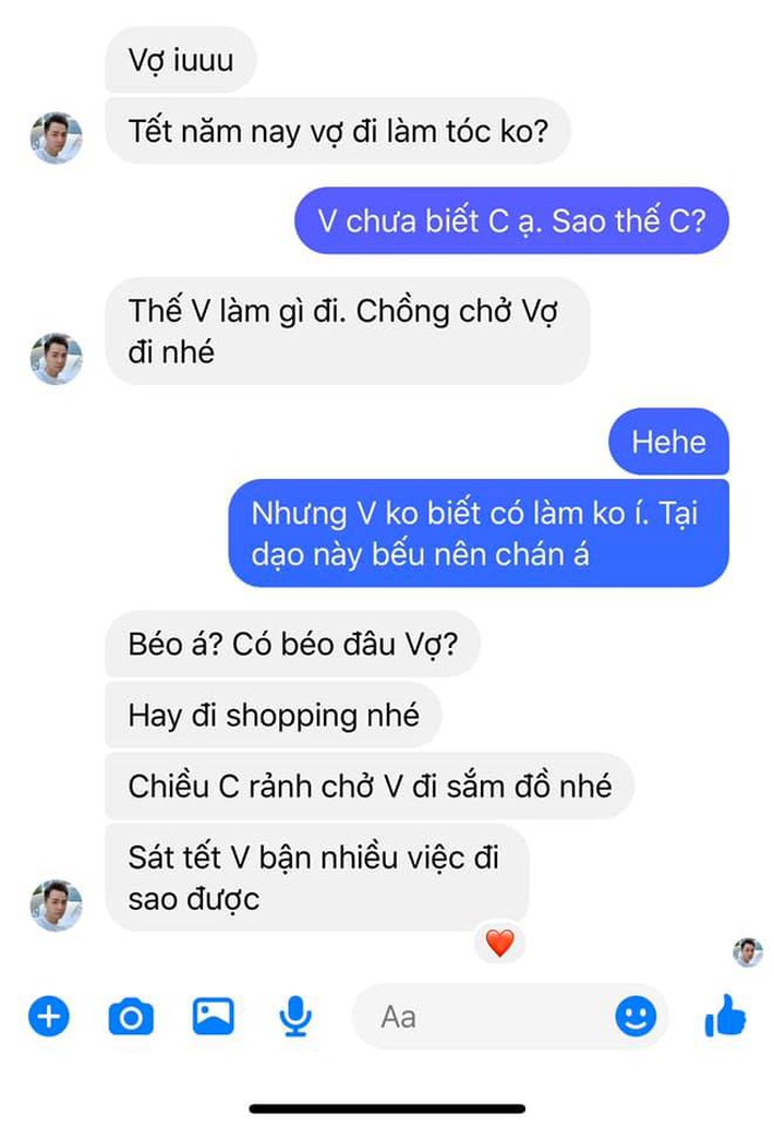 Đi ngược sống đông, bà xã Đăng Khôi chẳng thích tóc tai, làm đẹp gì, nhưng khoe tin nhắn từ chồng ai cũng ghen tị đỏ mắt - Ảnh 1.