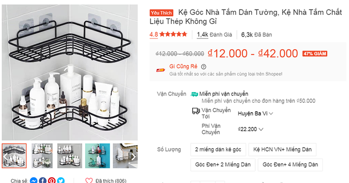 7 món phụ kiện nhà tắm giá chưa đến 100k với cả nghìn lượt mua trên Shopee bạn nhất định không thể bỏ qua - Ảnh 11.