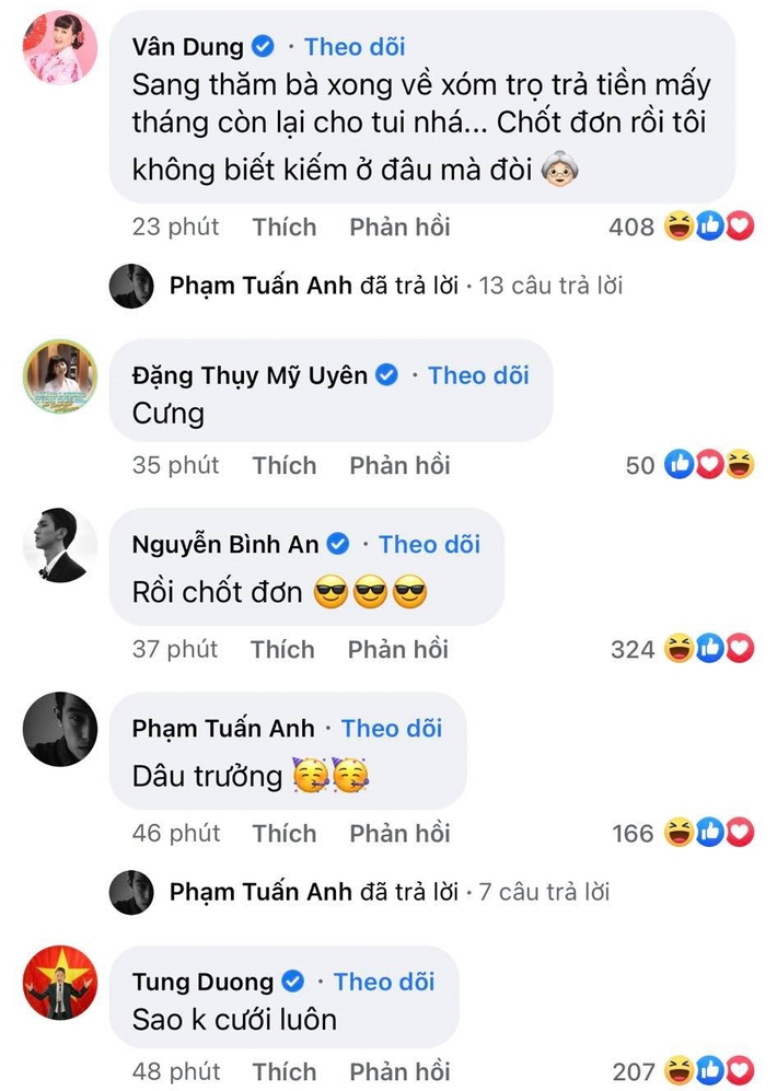 Thanh Sơn khoe ảnh Khả Ngân tới thăm nhà, chụp cùng bà và mẹ mình, dàn sao Việt ủng hộ 