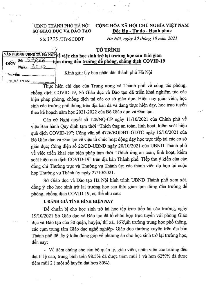 NÓNG: Hà Nội chính thức có lịch cho học sinh đi học trở lại, khối mầm non vẫn ở nhà - Ảnh 5.