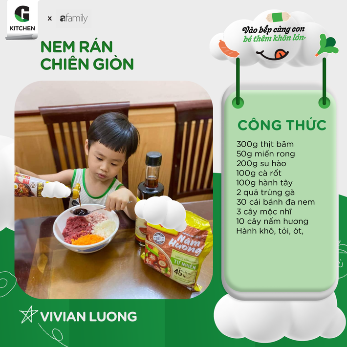 Tay nghề của mẹ, tài năng của bé là căn bếp nhà có thêm bao công thức ngon lành, bổ dưỡng - Ảnh 3.