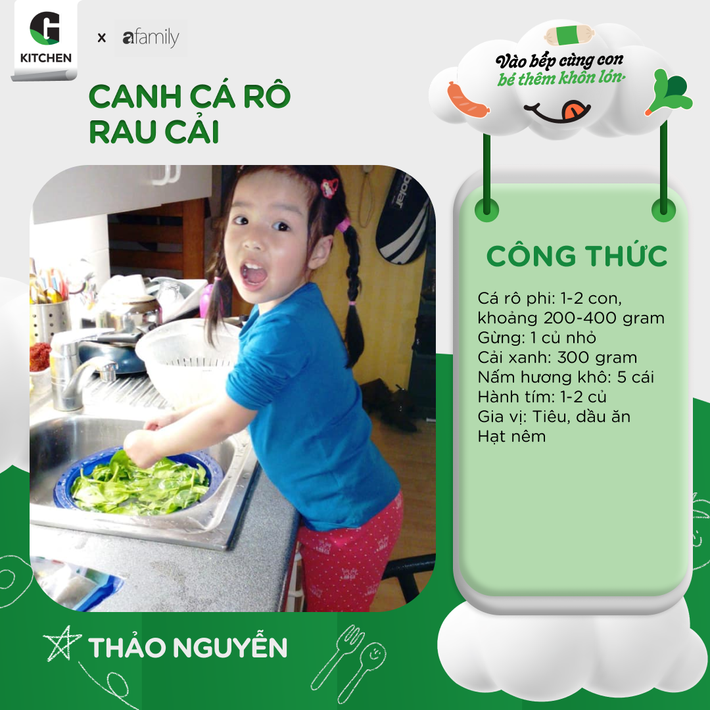 Tay nghề của mẹ, tài năng của bé là căn bếp nhà có thêm bao công thức ngon lành, bổ dưỡng - Ảnh 4.