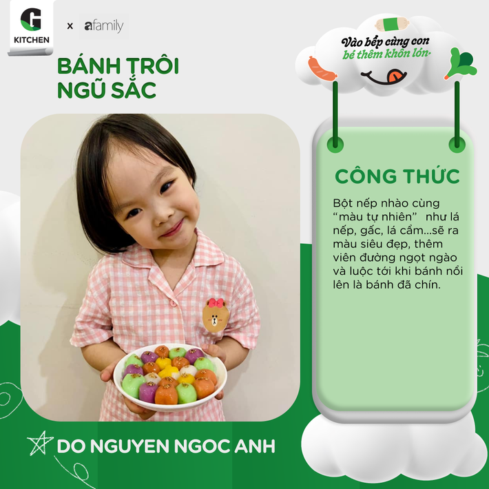 Tay nghề của mẹ, tài năng của bé là căn bếp nhà có thêm bao công thức ngon lành, bổ dưỡng - Ảnh 1.