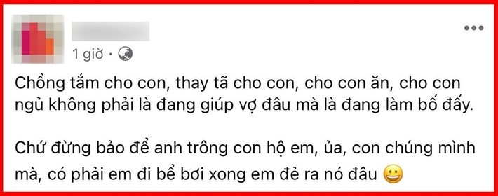 Chồng hớn hở ''để anh trông con giúp em'', vợ đáp trả một câu xanh rờn khiến chồng tím tái, giật mình thon thót - Ảnh 1.