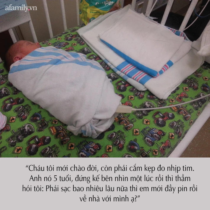 Phì cười với câu hỏi của đứa trẻ 5 tuổi trước hình ảnh em bé sơ sinh phải sử dụng máy đo nhịp tim, nhưng người xem lại vô cùng lo lắng vì lý do này - Ảnh 1.